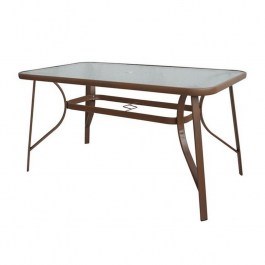 Τραπέζι Κήπου Rio Ε2503,3 120x70x71cm Brown BROWN