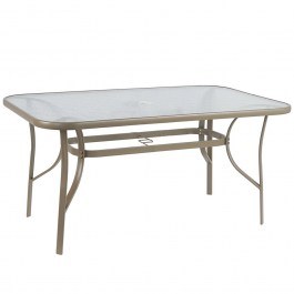 Τραπέζι Rio Ε2503,4 120x70x71cm Cappuccino-Beige CAPPUCCINO-BEIGE