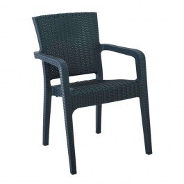 Armchair Garden Lora Stacking Ε303,3 57x57x87cm Anthracite ANTHRACITE