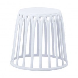 Σκαμπό Στοιβαζόμενο Saba Ε383,1 Φ33/46x44cm White WHITE