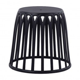 Σκαμπό Στοιβαζόμενο Saba Ε383,2 Φ33/46x44cm Black BLACK