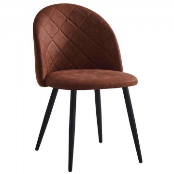 Καρέκλα Bella ΕΜ757,4S 50x56x80cm Brown