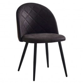 Chair Bella ΕΜ757,3S 50x56x80cm Anthracite ANTHRACITE