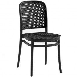 Chair Garden Florence Ε387,3 41x41x83cm Black BLACK