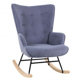 Armchair - Berzera Rocking Chair Alma Rocking Ε7143,5 67x86x92cm Blue BLUE