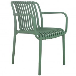 Armchair Moda Ε3800,4 Stacking Uv 57x58x80cm Abs Green GREEN