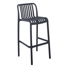 Stool Bar Moda Ε3802,1 45x49x75/101cm Anthracite ANTHRACITE