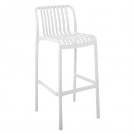 Stool Bar Moda Ε3802,1 45x49x75/101cm White WHITE