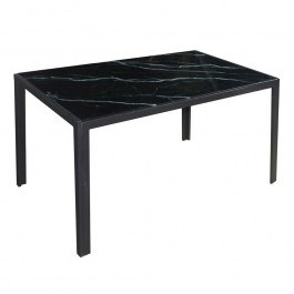 Table Dego ΕΜ834,2 140x80x75cm Black BLACK