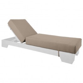 Sunbed Cushion Verano Ε226,Μ3 B' Water Repellent 208(76+132)x69/20cm Cappuccino CAPPUCCINO