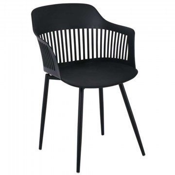 Armchair Louise ΕΜ165,2W 59x53x82cm Black