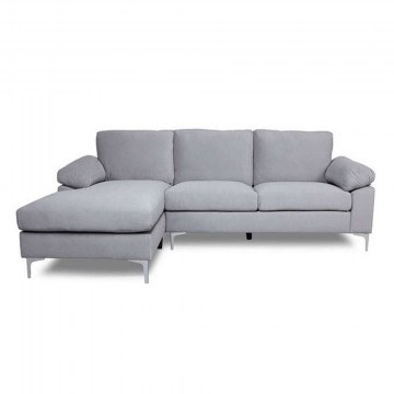Corner Sofa Alex Ε966,2 264x132x75cm Grey