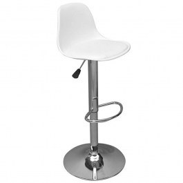 Σκαμπό Μπαρ Martin ΕΜ400,Χ2 41x40x79/89cm White WHITE