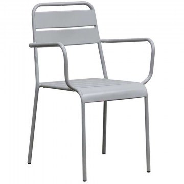 Πολυθρόνα Στοιβαζόμενη Brio Ε544,1 57x58x84cm Grey