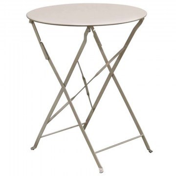 Τραπέζι Πτυσσόμενο Ζαππείου Ε5173,4 Φ60x70cm Beige