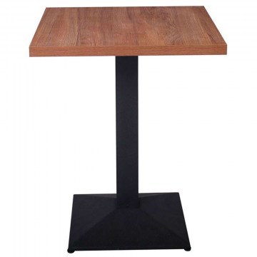 Τραπέζι Marco ΕΜ854 60x60x74cm Walnut-Black