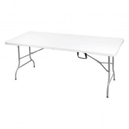 Folding Conference Table (Suitcase) Blow ΕΟ179,W 180x75x74cm White-Grey WHITE-GREY