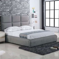 Bed Maxim (For Mattress 180x200cm) Ε8079 198x218x121cm Grey