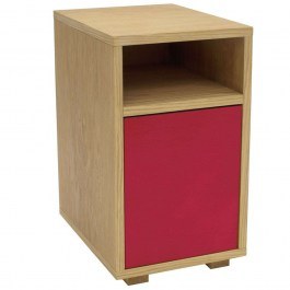 Κομοδίνο Slim SLIMBST12 30x40x52,5cm Red RED