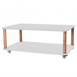 Coffee Table On Wheels Ashme ASHMEROLLCT8 64x105x42,5cm Pearl Grey PEARL