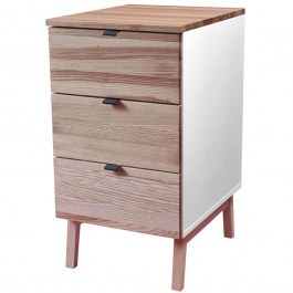 Office Drawer Luka 3 LUKAWTDNAT1 41x50x75cm Natural-White NATURAL-WHITE