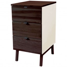 Office Drawer Luka 3 LUKAWTDWAL2 41x50x75cm Walnut-Chalk White CHALK WHITE-WALNUT