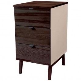Office Drawer Luka 3 LUKAWTDWAL4 41x50x75cm Walnut-Beige WALNUT-BEIGE