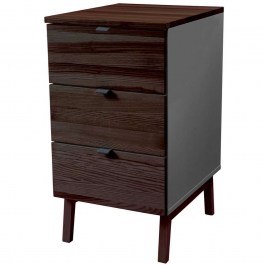 Office Drawer Luka 3 LUKAWTDWAL6 41x50x75cm Walnut-Concrete CONCRETE-WALNUT