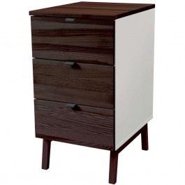 Office Drawer Luka 3 LUKAWTDWAL8 41x50x75cm Walnut-Pearl Grey WALNUT-PEARL