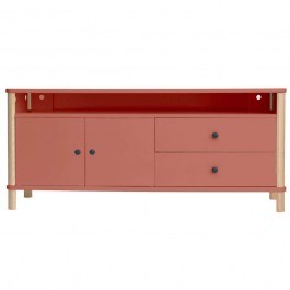Έπιπλο Τηλεόρασης Ashme ASHMETV16 140x45x60cm Dark Coral CORAL