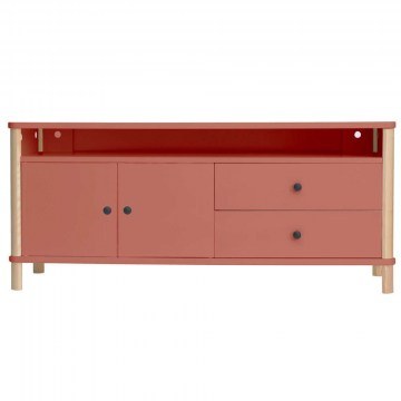 Έπιπλο Τηλεόρασης Ashme ASHMETV16 140x45x60cm Dark Coral