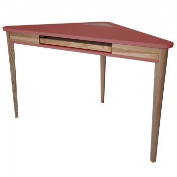 Γραφείο Γωνιακό Ashme ASHMECORKOF16 114x85x75cm Dark Coral