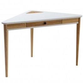 Corner Office With Drawer Ashme ASHMECOROF1 114x85x75cm White WHITE