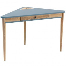 Corner Office With Drawer Ashme ASHMECOROF13 114x85x75cm Light Blue LIGHT BLUE