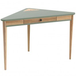 Corner Office With Drawer Ashme ASHMECOROF17 114x85x75cm Sage Green SAGE GREEN
