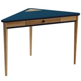 Corner Office With Drawer Ashme ASHMECOROF14 114x85x75cm Petrol Blue PETROL