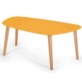 Coffee Table Endocarp ENDOCARPCT5 110x66x45cm Yellow YELLOW