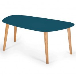 Coffee Table Endocarp ENDOCARPCT14 110x66x45cm Petrol Blue PETROL