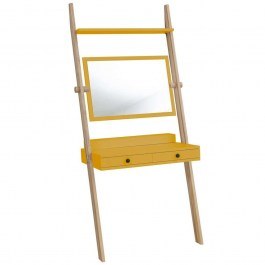 Toilet With Mirror Leno LENOT5 79x49x183cm Yellow YELLOW