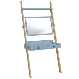 Toilet With Mirror Leno LENOT13 79x49x183cm Light Blue LIGHT BLUE
