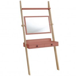 Toilet With Mirror Leno LENOT16 79x49x183cm Dark Coral CORAL