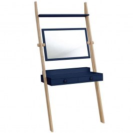 Toilet With Mirror Leno LENOT15 79x49x183cm Navy Blue NAVY BLUE