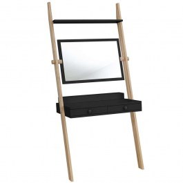 Toilet With Mirror Leno LENOTBLACK 79x49x183cm Black BLACK