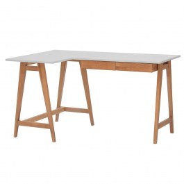 Γραφείο Luka Αριστερή Γωνία LUKALOFOAK8 135x50x75cm Oak-Pearl Grey LIGHT GREY