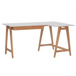Γραφείο Luka Δεξιά Γωνία LUKAROFOAK8 135x50x75cm Oak-Pearl Grey GREY