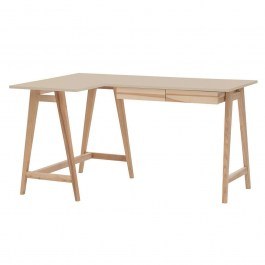Office Left Corner Luka LUKALOFASH4 135x50x75cm Natural-Beige BEIGE