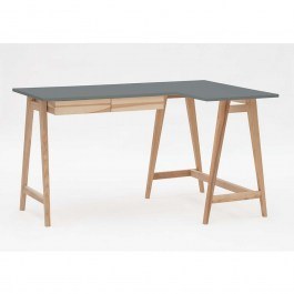 Office Right Corner Luka LUKAROFASH6 135x50x75cm Natural-Concrete CONCRETE