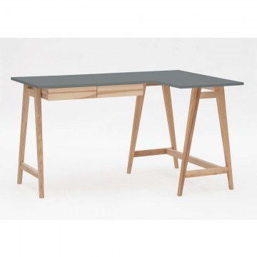 Office Right Corner Luka LUKAROFASH6 135x50x75cm Natural-Concrete