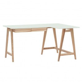 Office Right Corner Luka LUKAROFASH11 135x50x75cm Natural-Mint MINT