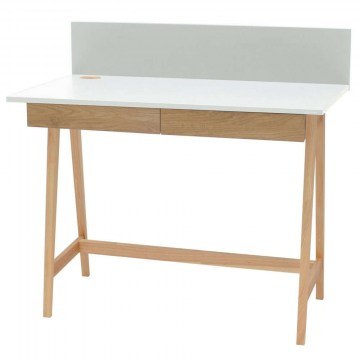 Γραφείο Luka LUKA2DOFASH1 110x50x75cm Natural-White